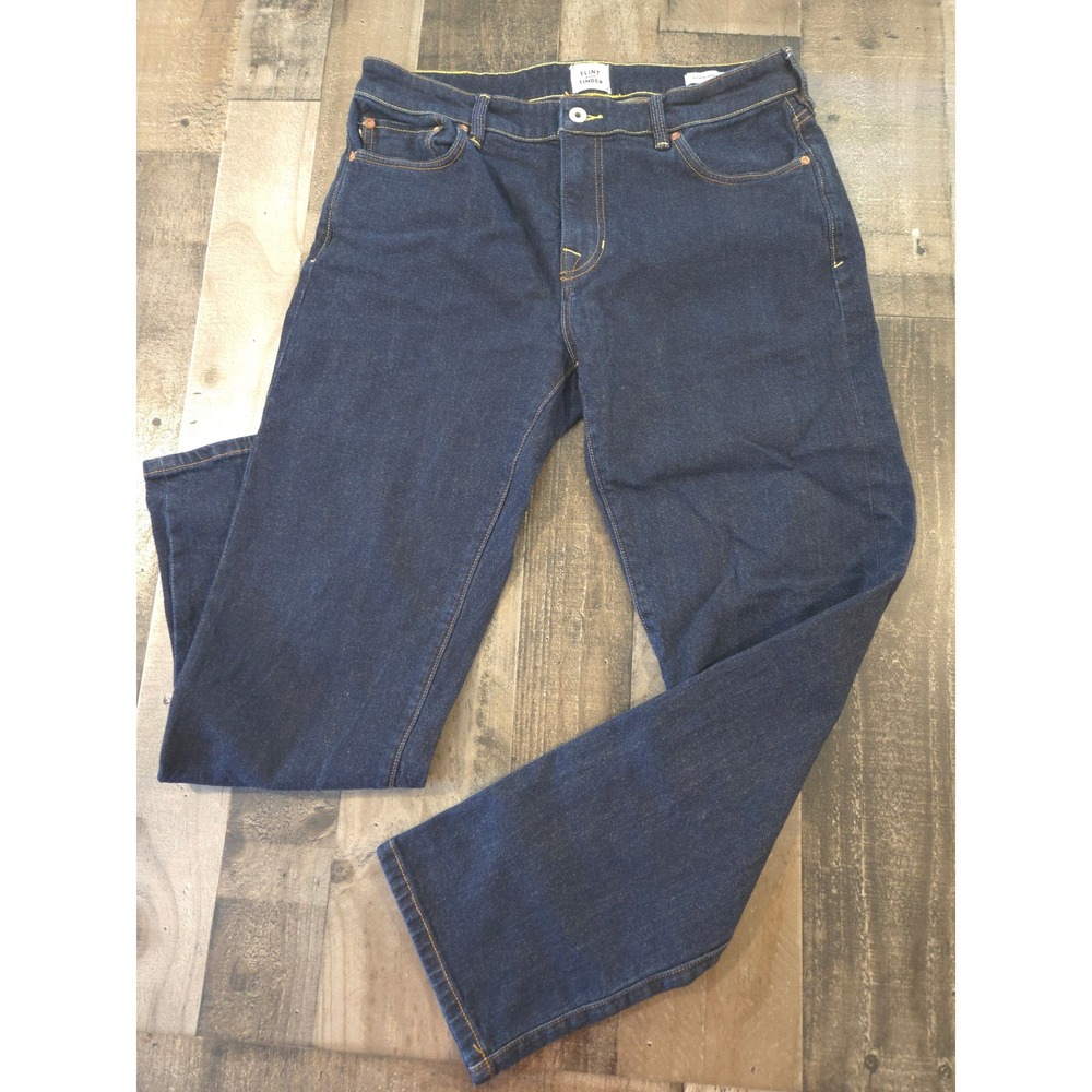 Flint and Tinder Men's All-American Stretch Denim Jeans Dark Indigo Wash 33x30